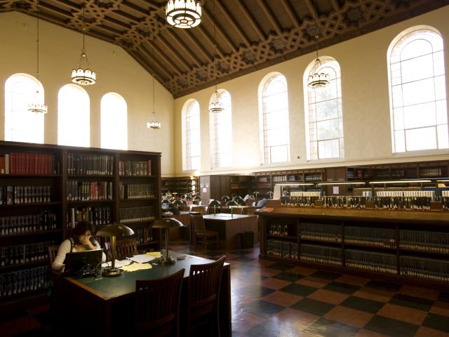 UCLA powell library interior