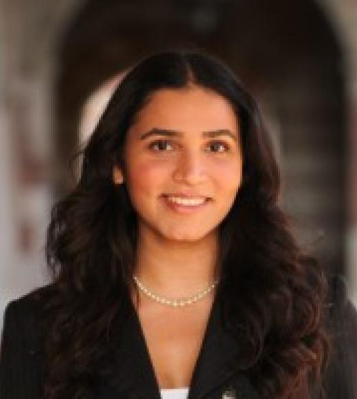 A young woman with long dark hair