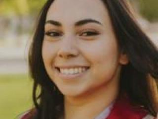 A young woman with dark hair